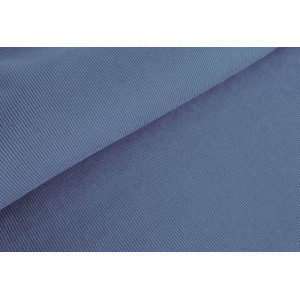 10cm Bündchen Schlauch (100 cm Umfang) kräftiger Feinripp RAUCHBLAU (Grundpreis €14,00/m)